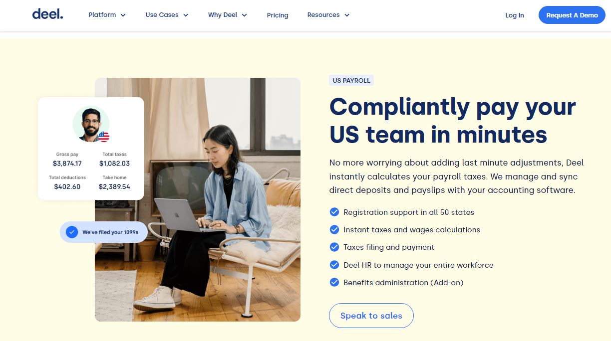 How Deel can help, you get early access to US PEO and US Payroll